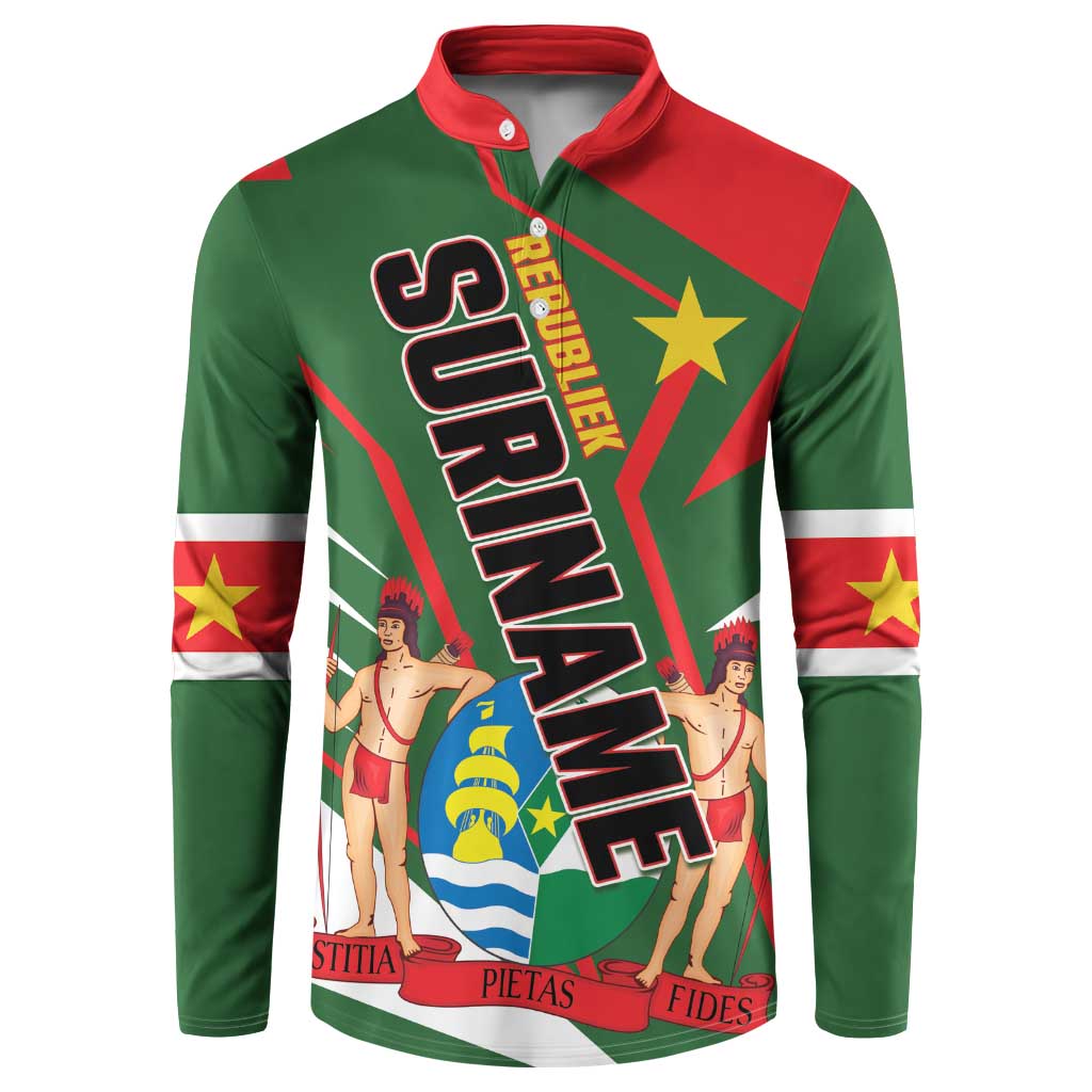 Republiek Suriname Button Sweatshirt Special Edition - Wonder Print Shop