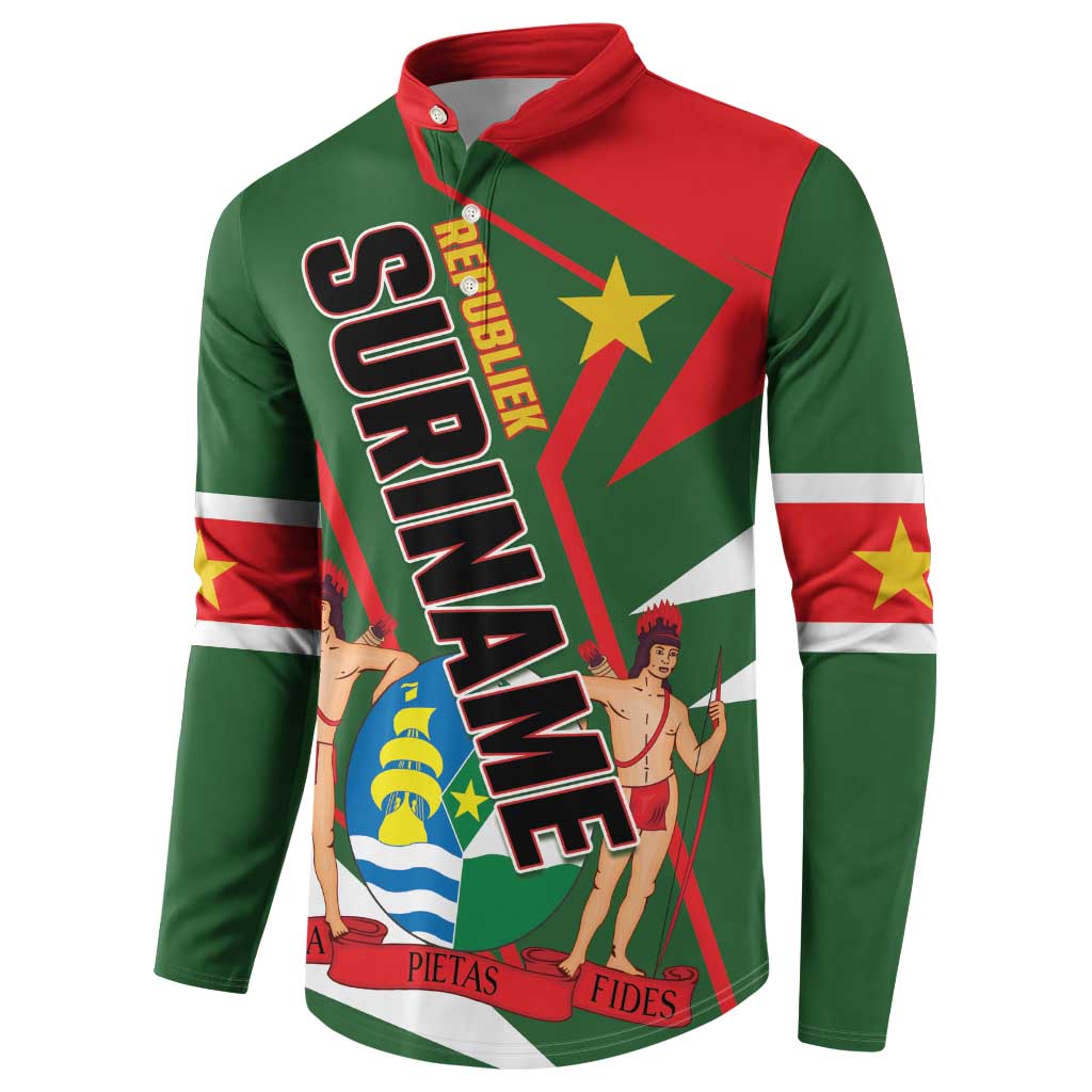 Republiek Suriname Button Sweatshirt Special Edition - Wonder Print Shop