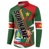 Republiek Suriname Button Sweatshirt Special Edition - Wonder Print Shop