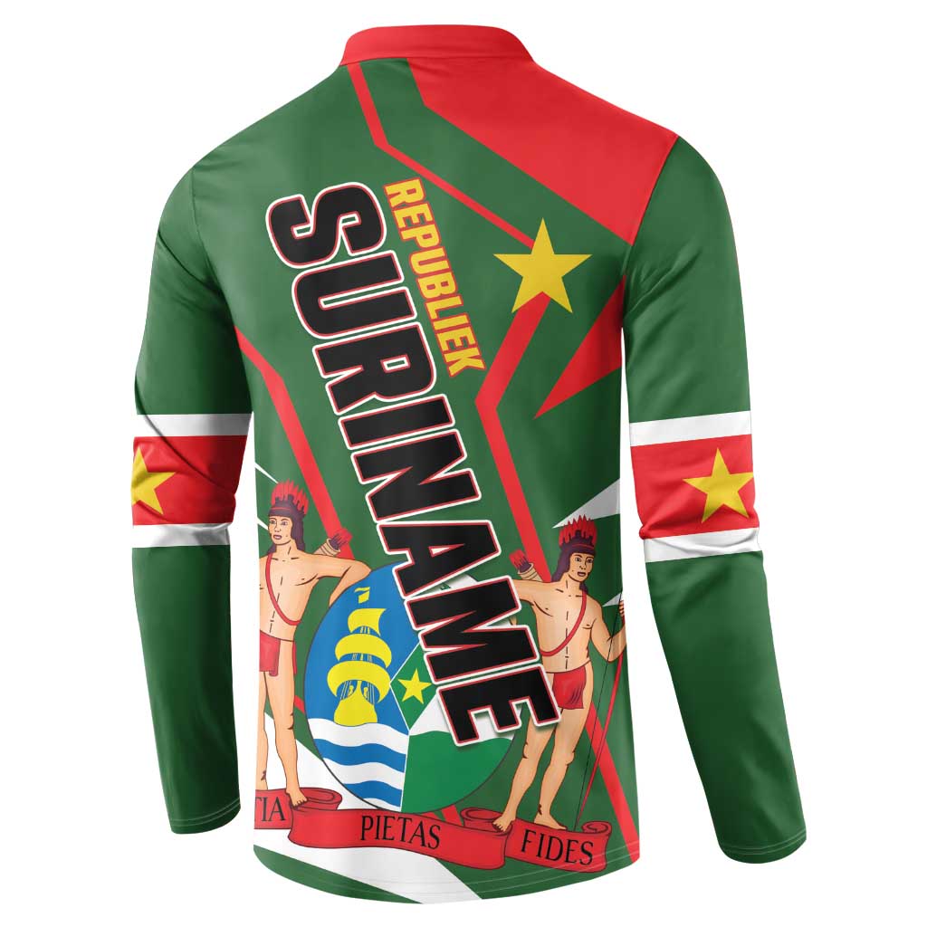 Republiek Suriname Button Sweatshirt Special Edition - Wonder Print Shop