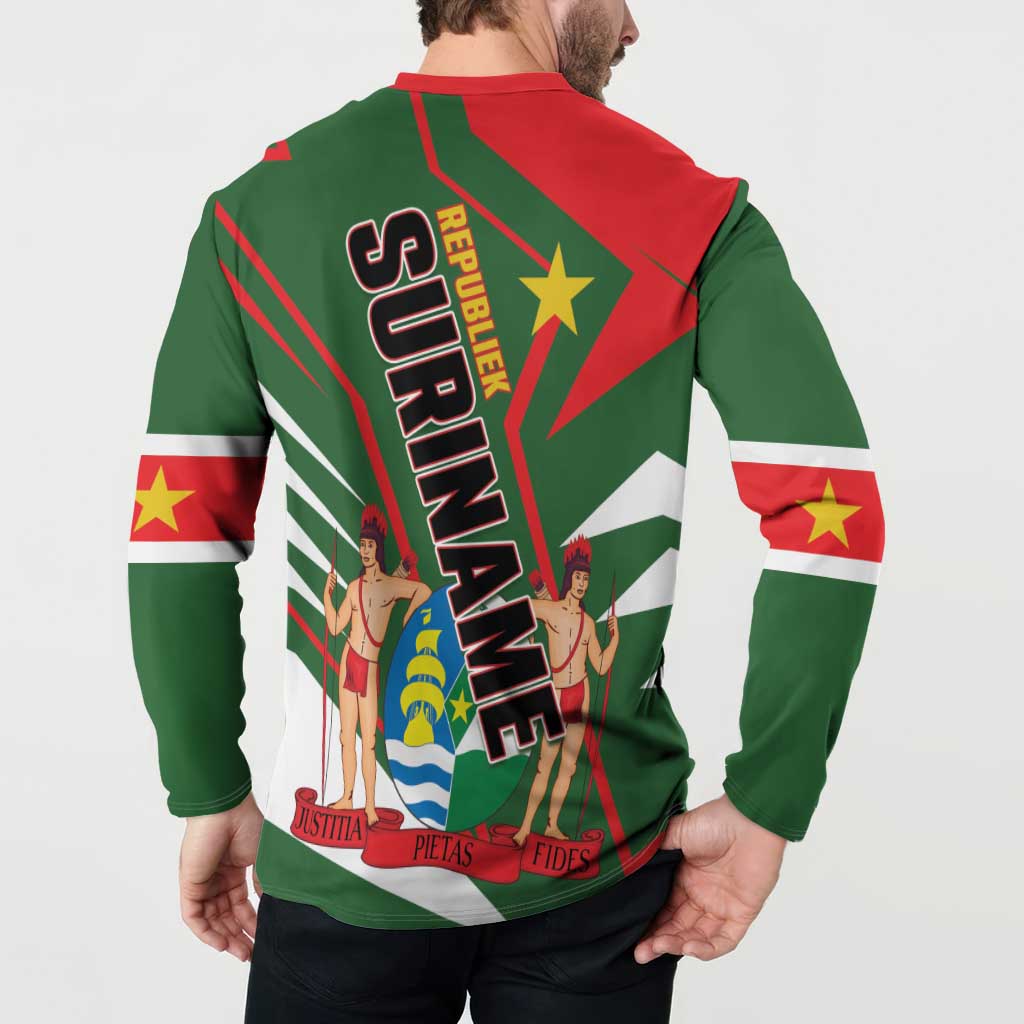 Republiek Suriname Button Sweatshirt Special Edition - Wonder Print Shop
