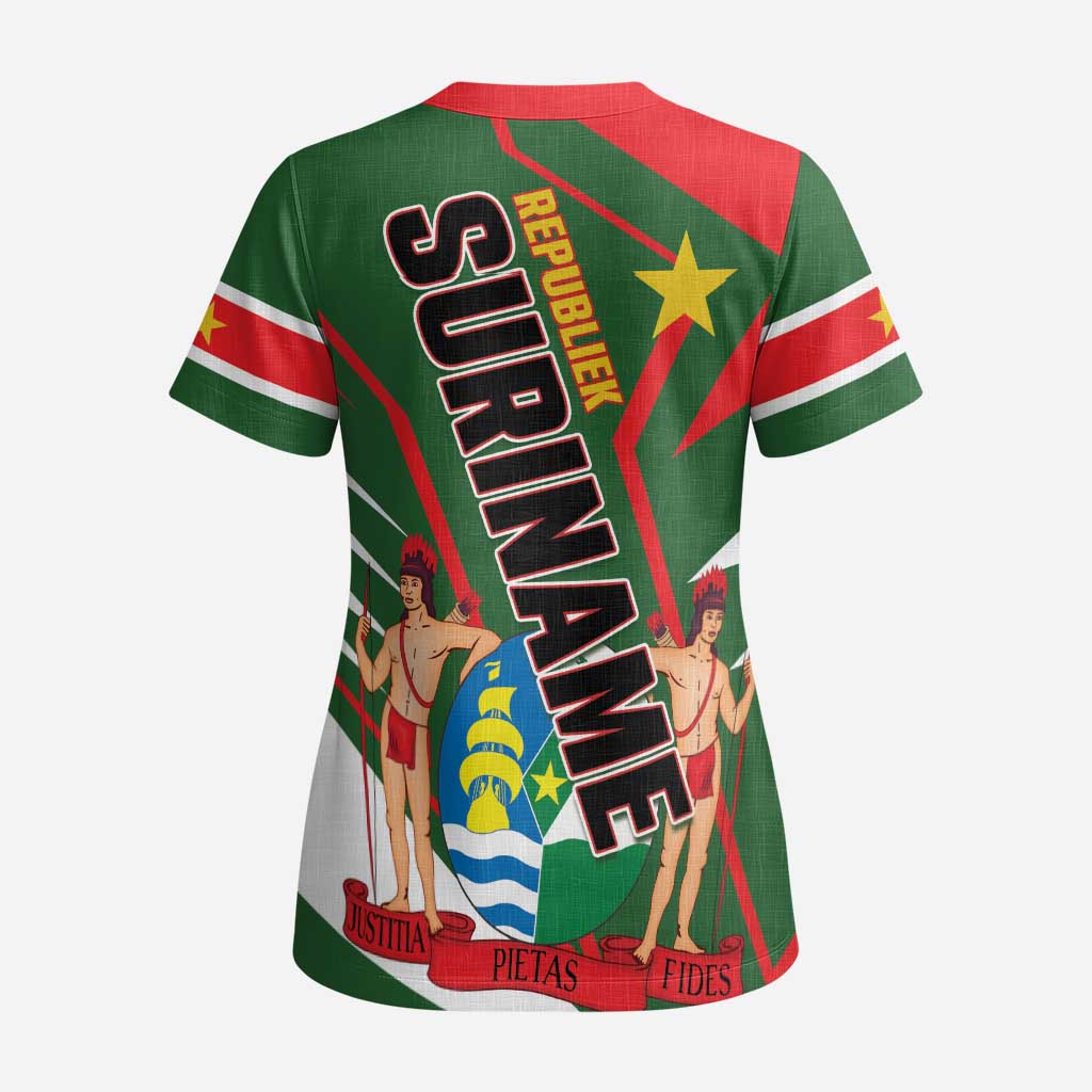 Republiek Suriname Scrub Top Special Edition - Wonder Print Shop