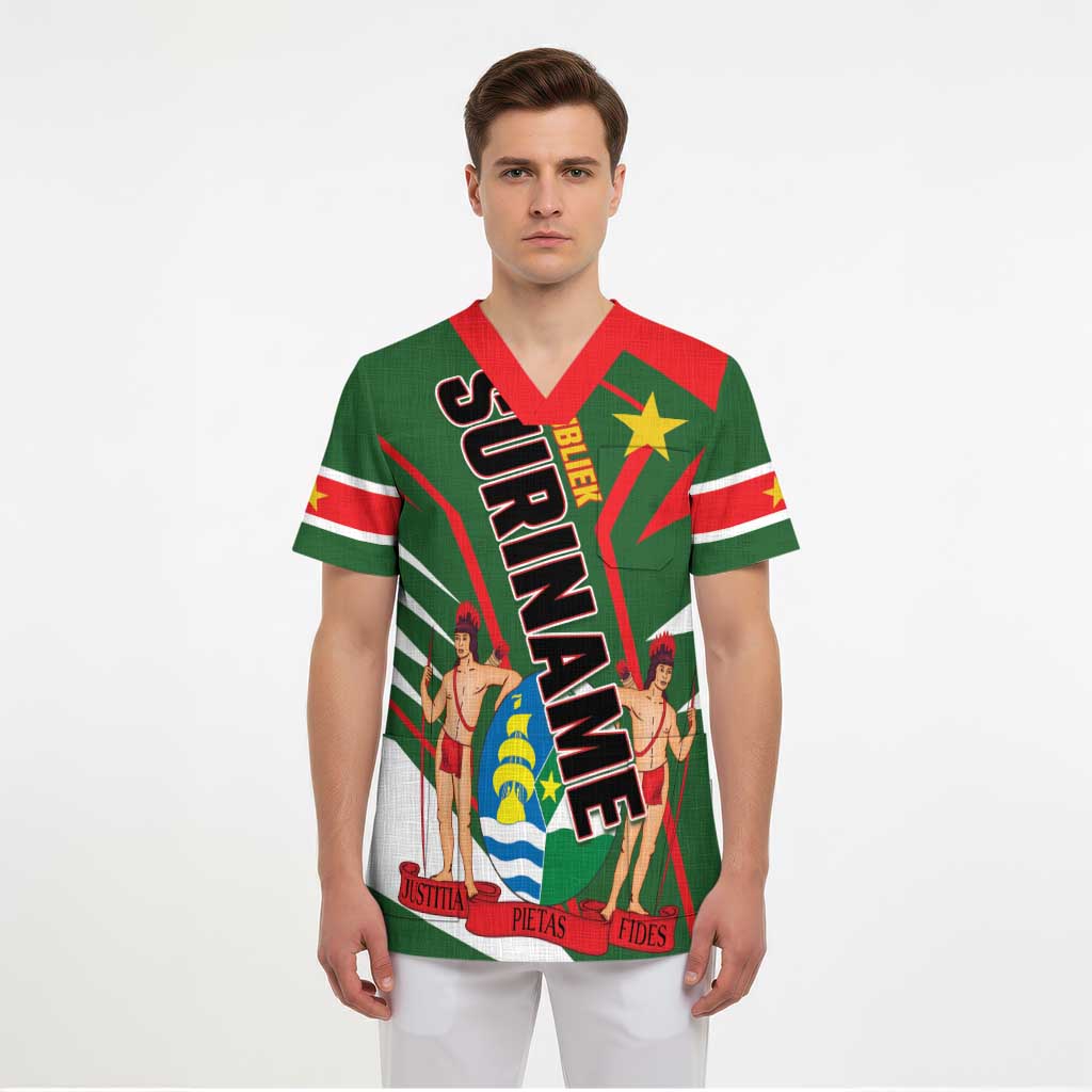 Republiek Suriname Scrub Top Special Edition - Wonder Print Shop