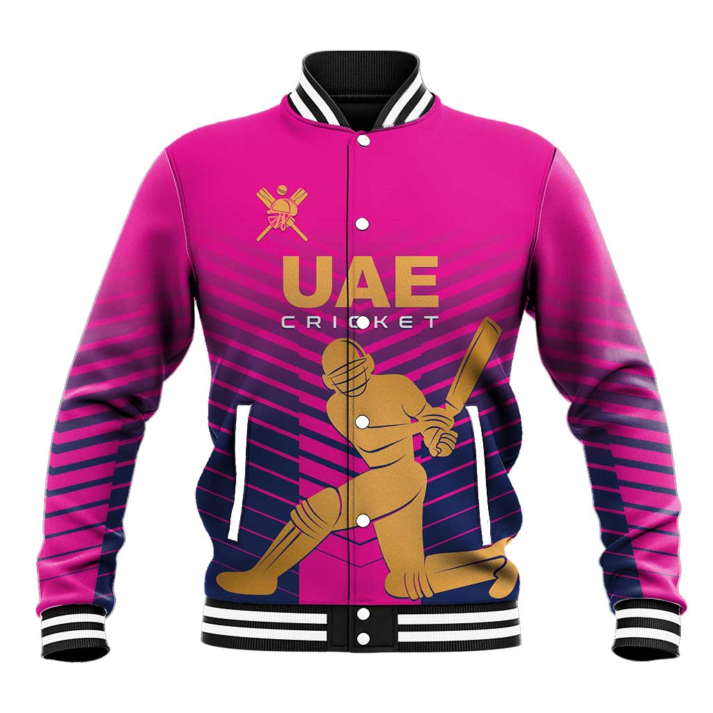 Custom United Arab Emirates Cricket Baseball Jacket Go Boys Team UAE - Wonder Print Shop