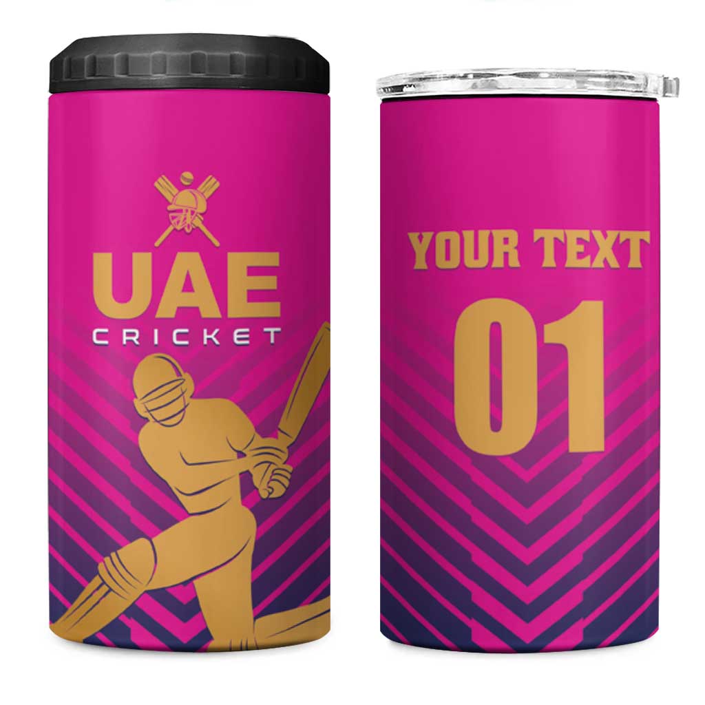 Custom United Arab Emirates Cricket 4 in 1 Can Cooler Tumbler Go Boys Team UAE - Wonder Print Shop