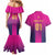 Custom United Arab Emirates Cricket Couples Matching Mermaid Dress and Hawaiian Shirt Go Boys Team UAE - Wonder Print Shop