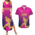 Custom United Arab Emirates Cricket Couples Matching Summer Maxi Dress and Hawaiian Shirt Go Boys Team UAE - Wonder Print Shop