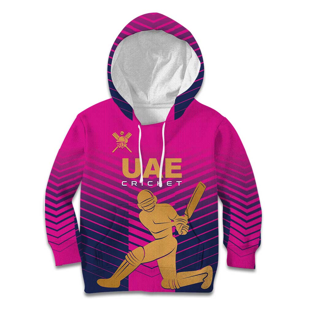 Custom United Arab Emirates Cricket Kid Hoodie Go Boys Team UAE - Wonder Print Shop