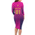 Custom United Arab Emirates Cricket Long Sleeve Bodycon Dress Go Boys Team UAE - Wonder Print Shop