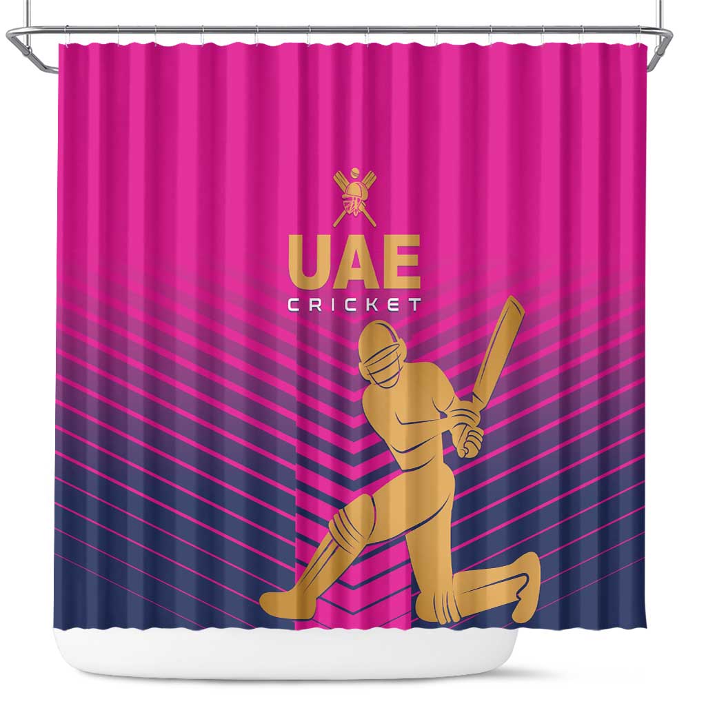 United Arab Emirates Cricket Shower Curtain Go Boys Team UAE