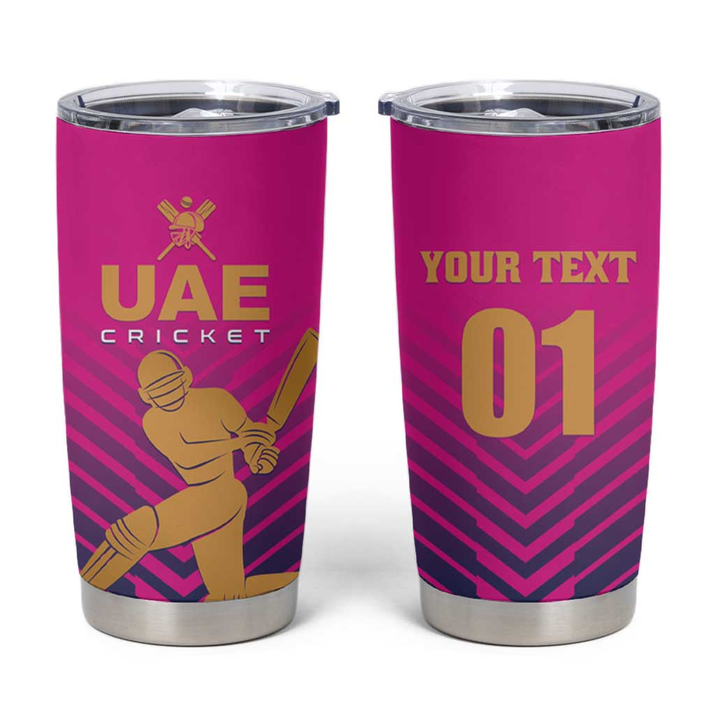 Custom United Arab Emirates Cricket Tumbler Cup Go Boys Team UAE