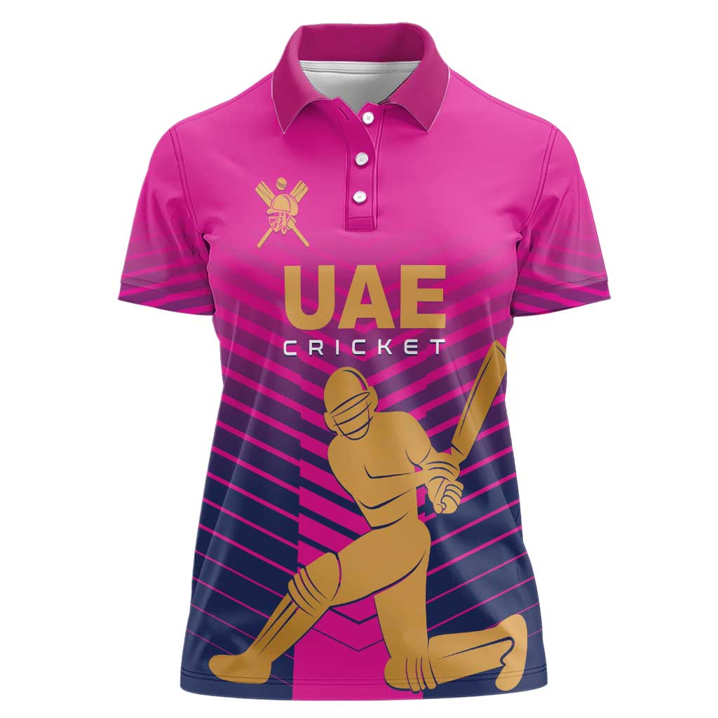 Custom United Arab Emirates Cricket Women Polo Shirt Go Boys Team UAE