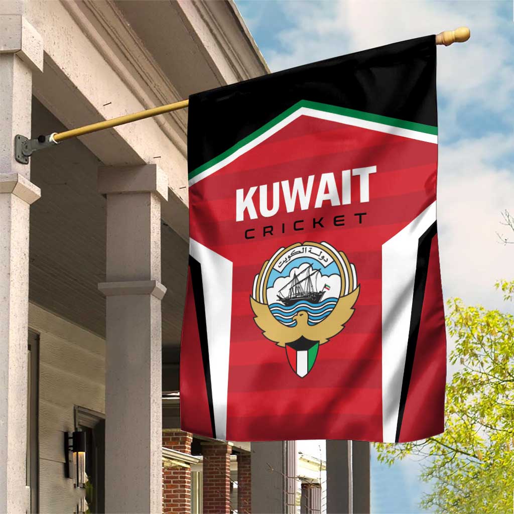 Kuwait Cricket Garden Flag Go Champions