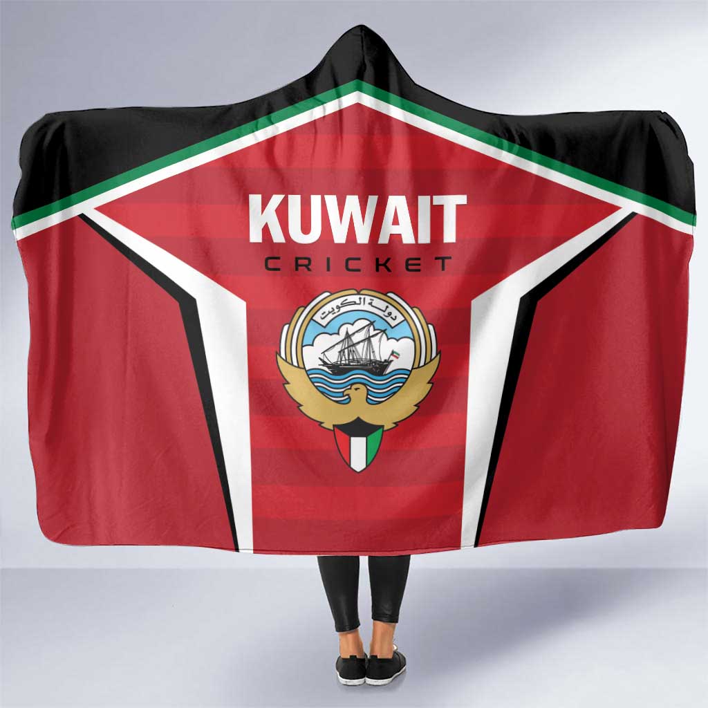 Kuwait Cricket Hooded Blanket Go Champions