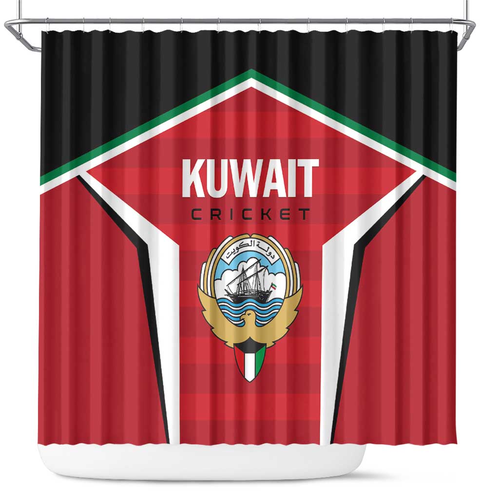 Kuwait Cricket Shower Curtain Go Champions