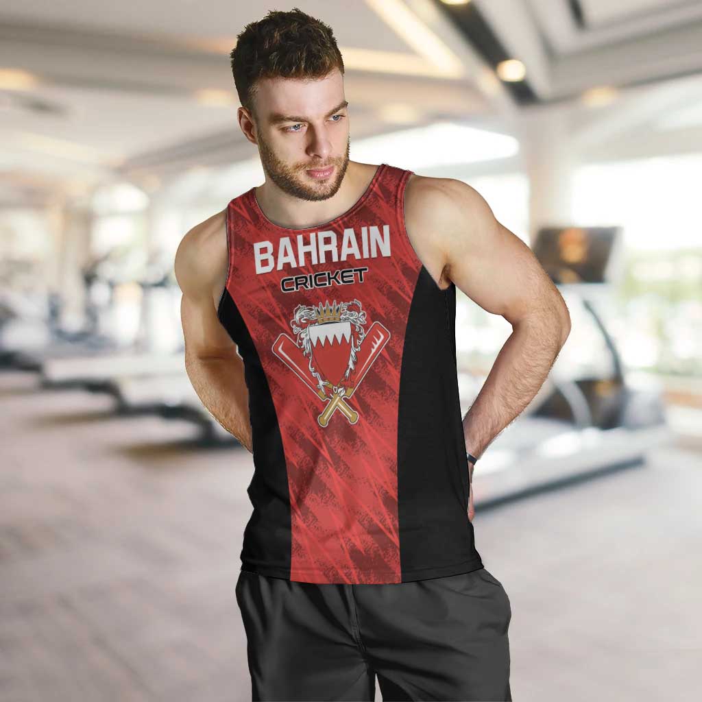 Custom Bahrain Cricket Men Tank Top Come On Team Bahrain