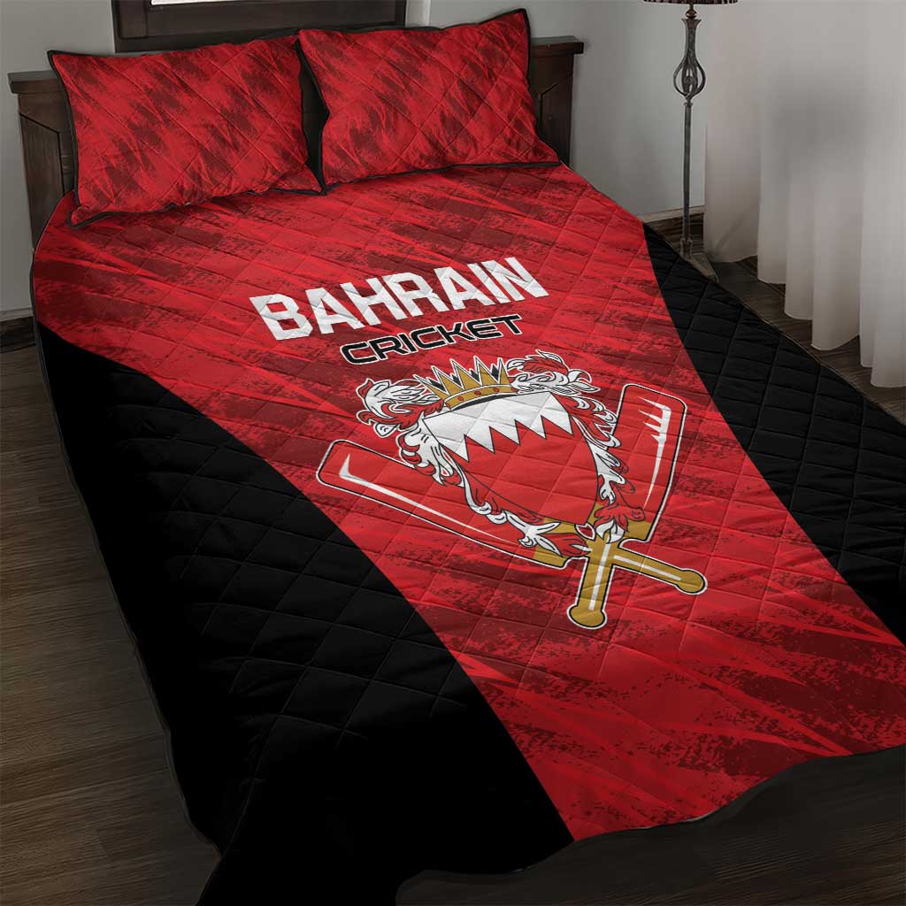 Bahrain Cricket Quilt Bed Set Come On Team Bahrain - Wonder Print Shop