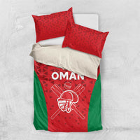 Cricket bedding set with red front panel, green side fabric, and two red pillow covers