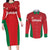 Custom Oman Cricket Couples Matching Long Sleeve Bodycon Dress and Long Sleeve Button Shirt Team Oman Come On - Wonder Print Shop