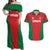 Custom Oman Cricket Couples Matching Off Shoulder Maxi Dress and Hawaiian Shirt Team Oman Come On - Wonder Print Shop