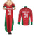 Custom Oman Cricket Couples Matching Summer Maxi Dress and Long Sleeve Button Shirt Team Oman Come On - Wonder Print Shop