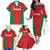 Custom Oman Cricket Family Matching Off The Shoulder Long Sleeve Dress and Hawaiian Shirt Team Oman Come On - Wonder Print Shop