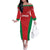 Custom Oman Cricket Family Matching Off The Shoulder Long Sleeve Dress and Hawaiian Shirt Team Oman Come On - Wonder Print Shop