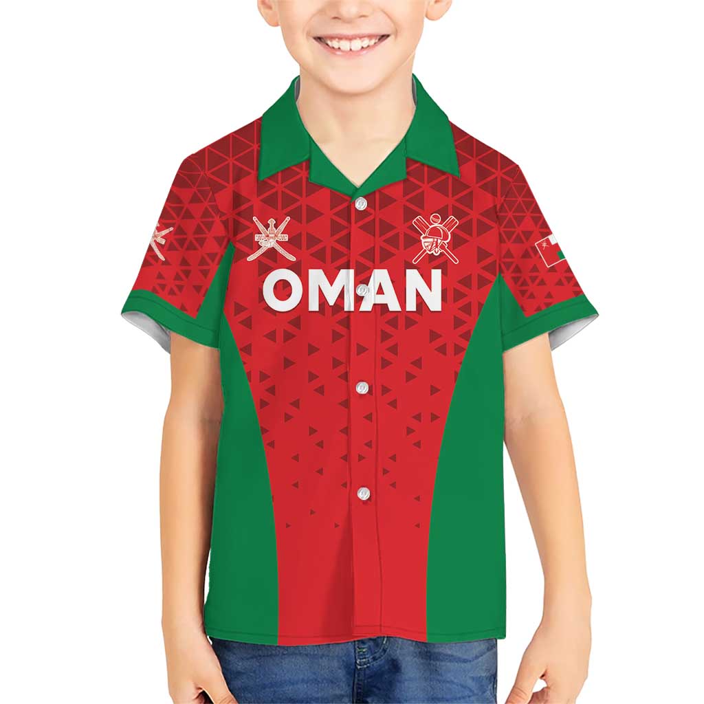 Custom Oman Cricket Kid Hawaiian Shirt Team Oman Come On - Wonder Print Shop