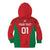 Custom Oman Cricket Kid Hoodie Team Oman Come On - Wonder Print Shop