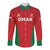 Custom Oman Cricket Long Sleeve Button Shirt Team Oman Come On - Wonder Print Shop