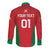 Custom Oman Cricket Long Sleeve Button Shirt Team Oman Come On - Wonder Print Shop