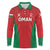 Custom Oman Cricket Long Sleeve Polo Shirt Team Oman Come On - Wonder Print Shop