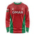 Custom Oman Cricket Long Sleeve Shirt Team Oman Come On - Wonder Print Shop