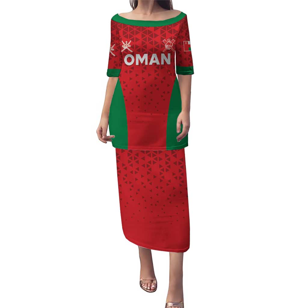 Custom Oman Cricket Puletasi Team Oman Come On - Wonder Print Shop