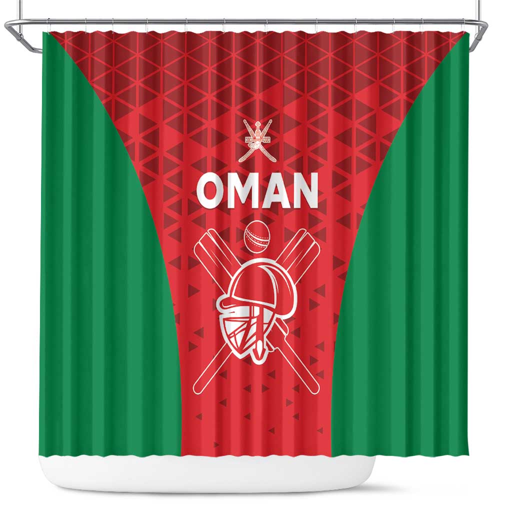 Oman Cricket Shower Curtain Team Oman Come On