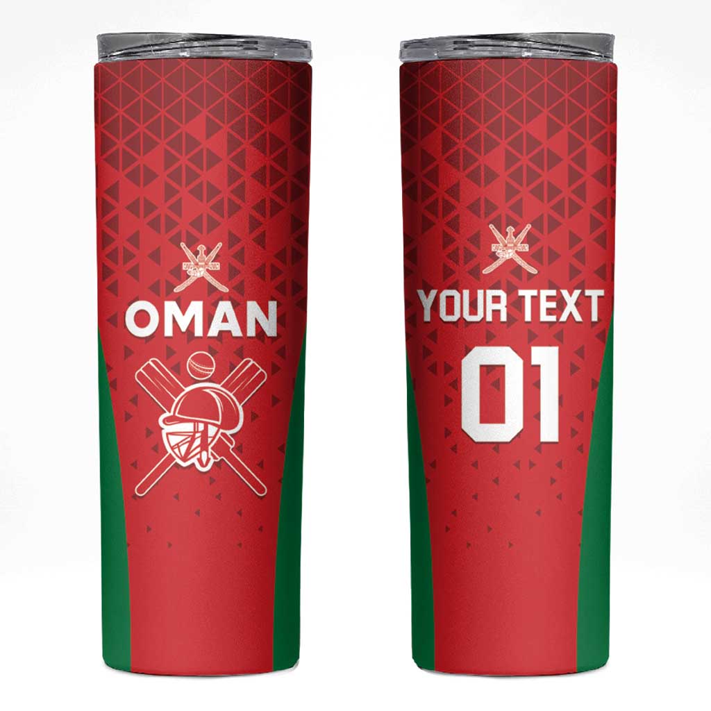 Custom Oman Cricket Skinny Tumbler Team Oman Come On - Wonder Print Shop