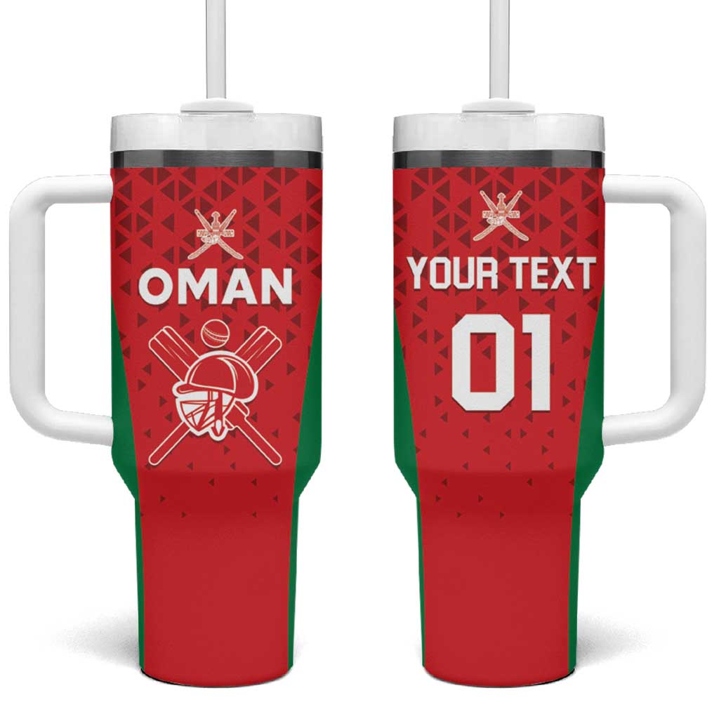 Custom Oman Cricket Tumbler With Handle Team Oman Come On - Wonder Print Shop