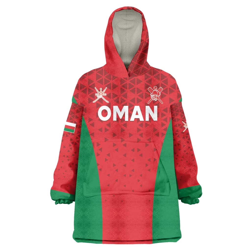 Custom Oman Cricket Wearable Blanket Hoodie Team Oman Come On