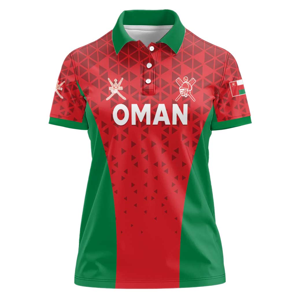 Custom Oman Cricket Women Polo Shirt Team Oman Come On - Wonder Print Shop