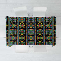 Regalia Stripe Floral Pattern Tablecloth Colorful Attractive - Wonder Print Shop