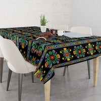 Regalia Stripe Floral Pattern Tablecloth Colorful Attractive - Wonder Print Shop