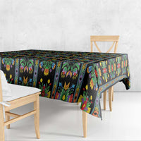 Regalia Stripe Floral Pattern Tablecloth Colorful Attractive - Wonder Print Shop