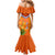 Netherlands Queen Day 2024 Family Matching Mermaid Dress and Hawaiian Shirt Nederland Koningsdag Orange Tulips - Wonder Print Shop