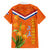 Netherlands Queen Day 2024 Family Matching Off Shoulder Maxi Dress and Hawaiian Shirt Nederland Koningsdag Orange Tulips - Wonder Print Shop