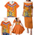 Netherlands Queen Day 2024 Family Matching Puletasi and Hawaiian Shirt Nederland Koningsdag Orange Tulips - Wonder Print Shop