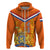 Netherlands Queen Day 2024 Hoodie Nederland Koningsdag Orange Tulips - Wonder Print Shop