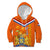 Netherlands Queen Day 2024 Kid Hoodie Nederland Koningsdag Orange Tulips - Wonder Print Shop