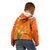 Netherlands Queen Day 2024 Kid Hoodie Nederland Koningsdag Orange Tulips - Wonder Print Shop