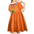 Netherlands Queen Day 2024 Kid Short Sleeve Dress Nederland Koningsdag Orange Tulips - Wonder Print Shop