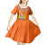 Netherlands Queen Day 2024 Kid Short Sleeve Dress Nederland Koningsdag Orange Tulips - Wonder Print Shop